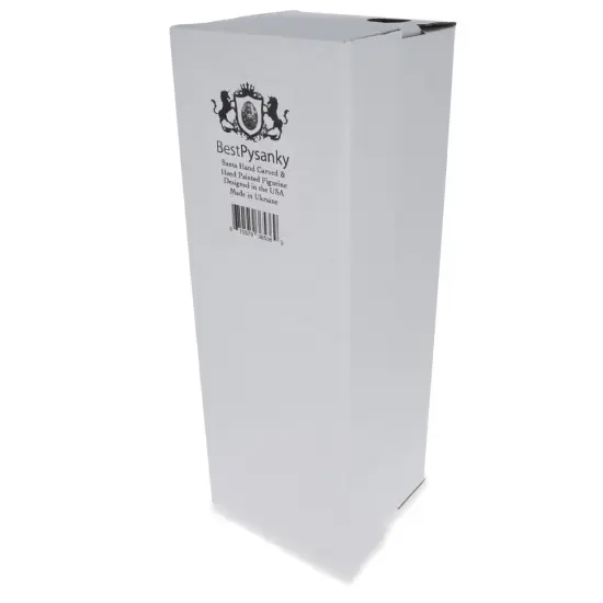 Santa Leaving Gifts on Christmas Eve Hand Carved Solid Wooden Figurine 11 Inches {6}