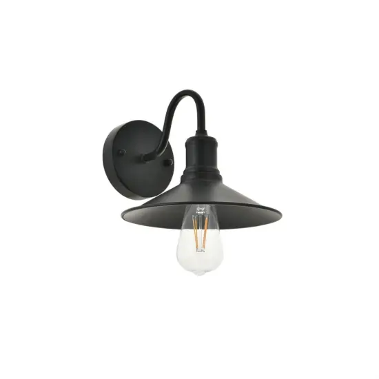 Etude 1 light black Wall Sconce {5}