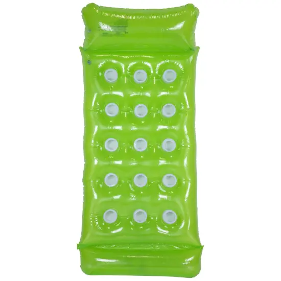 Northlight Inflatable 15-Pocket Swimming Pool Lounge - 64.75" - Green {1}