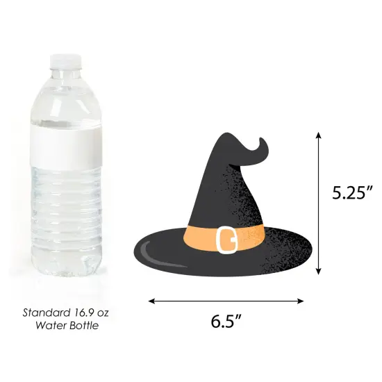 Big Dot of Happiness Pastel Halloween - Ghost, Hat, Bat and Pumpkin Decorations DIY Pink Pumpkin Party Essentials - Set of 20 {6}