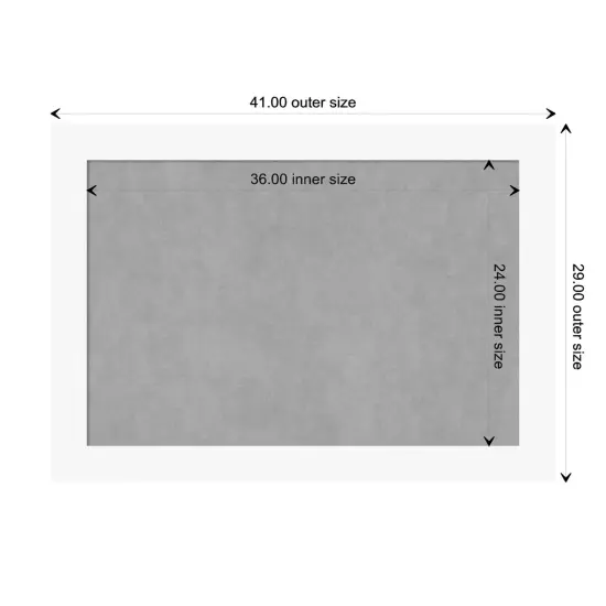 Basic Wood Framed Magnetic Board Basic White {1}