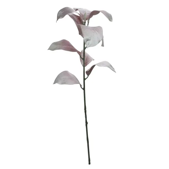 Northlight 32" Blush Pink Magnolia Leaf Artificial Christmas Spray {1}