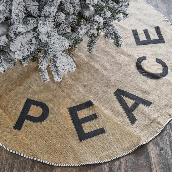 The Peace Jute Tree Skirt - 60" {2}