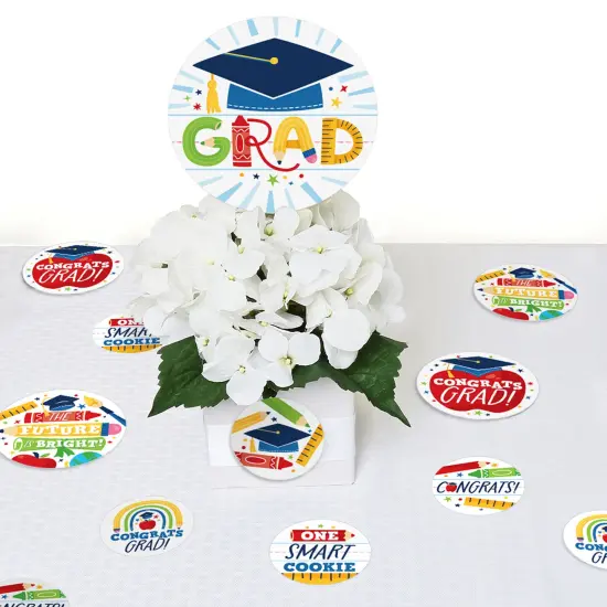 Big Dot of Happiness Elementary Grad - Kids Graduation Party Giant Circle Confetti - Party Decorations - Large Confetti 27 Count {7}