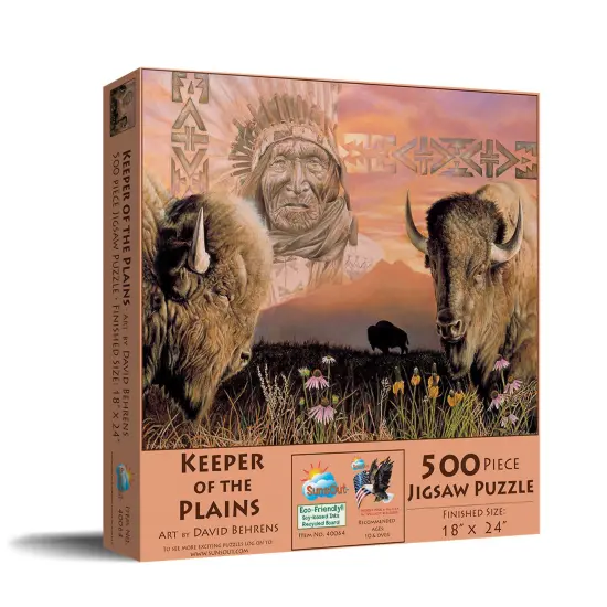 Sunsout Keeper of the Plains 500 pc Jigsaw Puzzle 40064 {3}