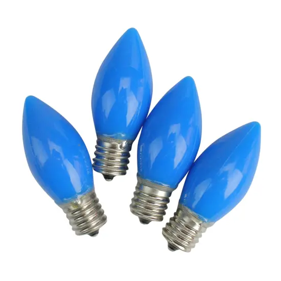 Sienna Opaque C9 LED Christmas Replacement Bulbs - Blue - Pack of 4 {1}