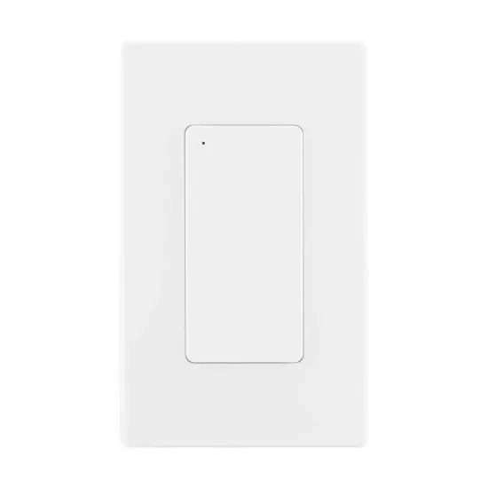 Wi-Fi On-Off Light Switch - White Finish - Satco Starfish Smart Technology {1}