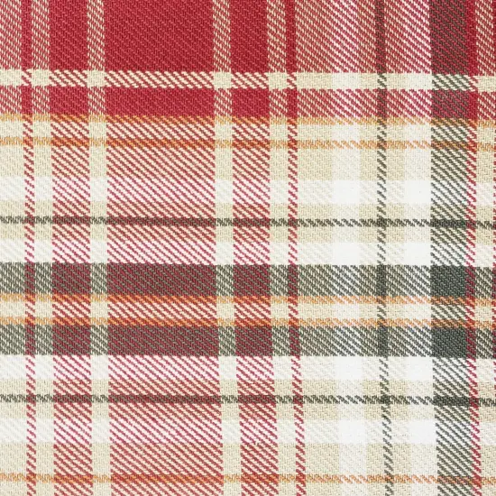 Samuel Plaid Woven 50" x 60" Throw Blanket with Fringe {5}