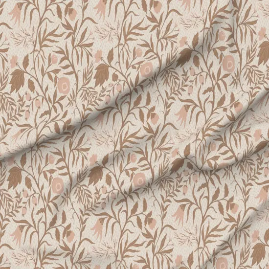 Various Fabrics by the Yard or Fat Quarter Vintage Rustic Botanical Vine Neutral Earth Tones Custom Printed Fabric by Spoonflower {6}