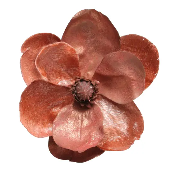 Northlight Artificial Magnolia Flower Christmas Clip Ornament - 7" - Peach Pink {1}