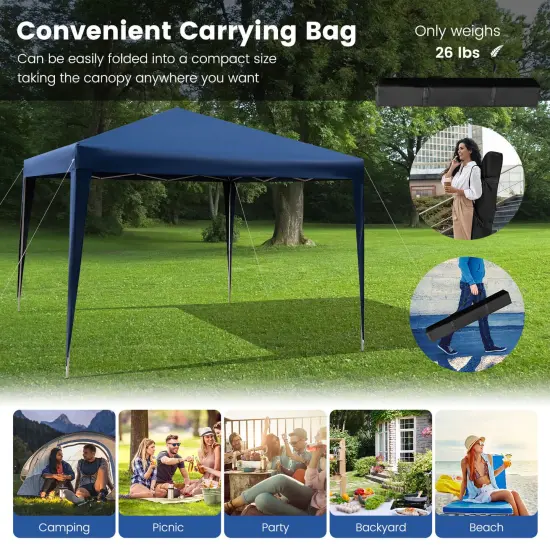 Outdoor Pop-up Patio Canopy forBeach and Camp Blue {6}
