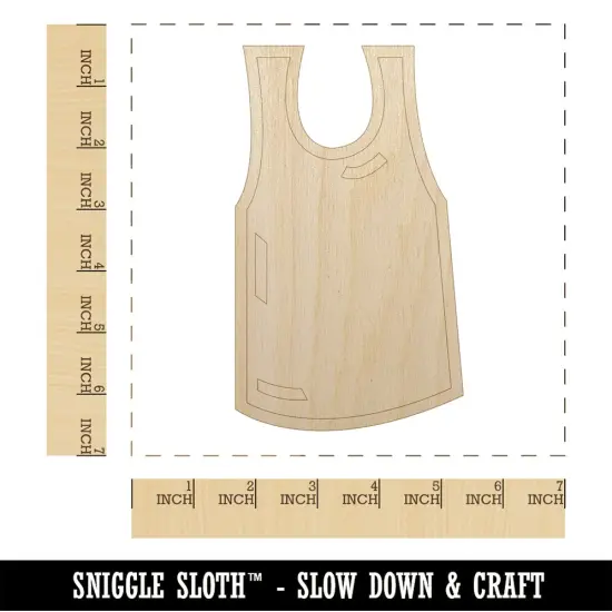 Sports Team Jersey Unfinished Wood Shape Piece Cutout for DIY Craft Projects {1}