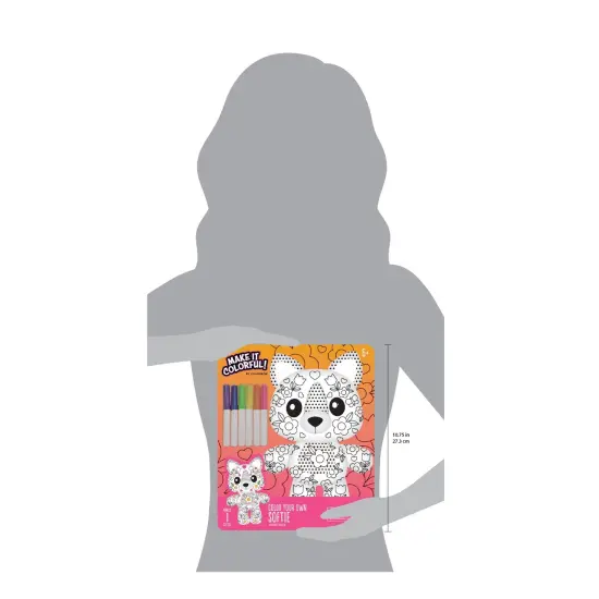 Colorbok Make It Colorful! Color Your Own Plush-Softie Cat {4}