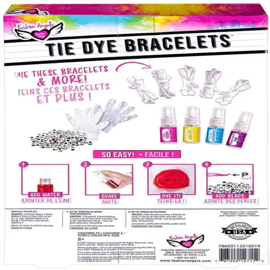 Fashion Angels DIY Tie Dye Bracelet Kit {4}