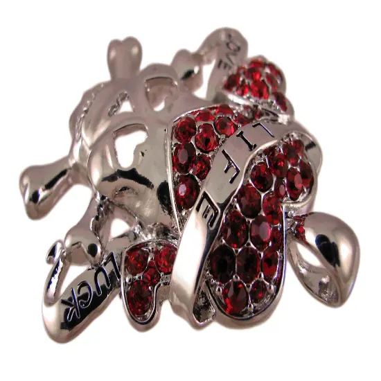 Tattoo Style Skull & Crossbones Necklace & Earring Set {4}