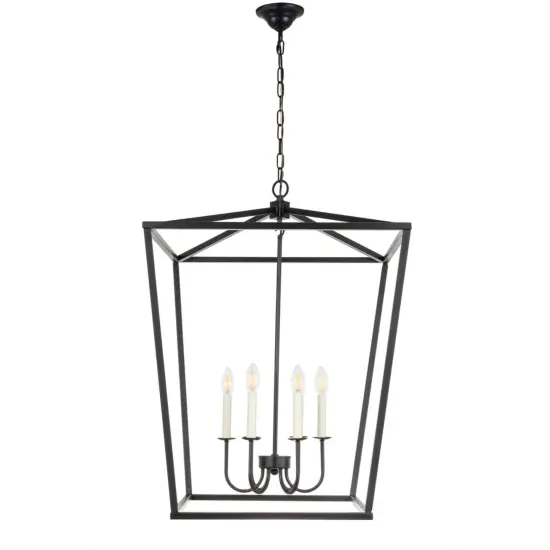Maddox 6 light Black chandelier {3}
