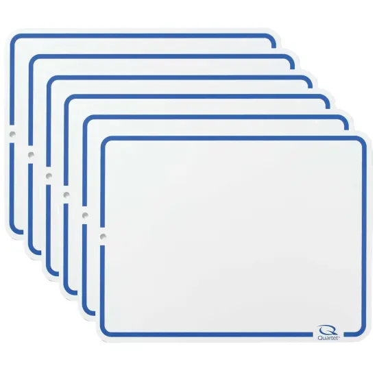 Education Lap Board, 9" x 12", Dry-Erase Surface, Marker Included, Pack of 6 {1}