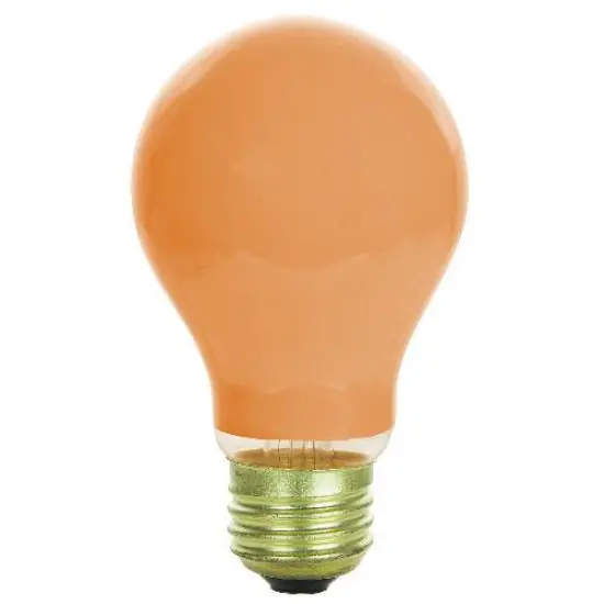 2Pk - SUNLITE 40w A19 120v Ceramic Orange Medium Base Bulb {2}