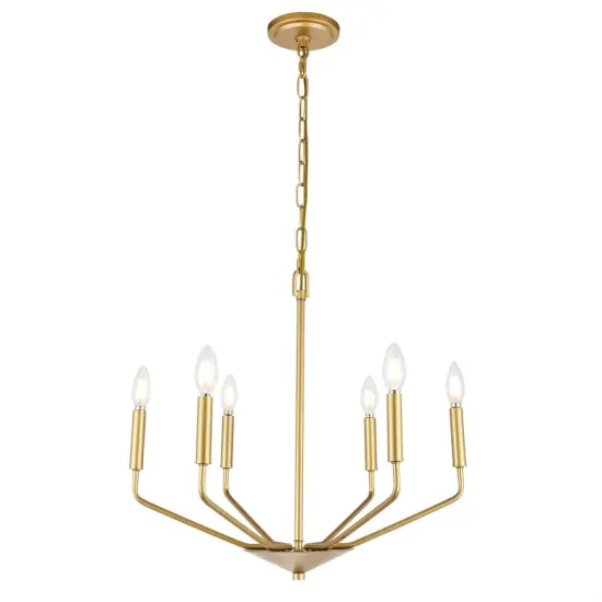 Enzo 6 light Brass pendant {1}