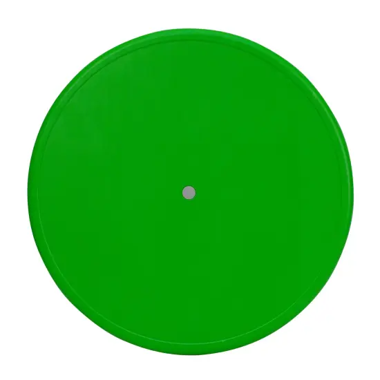 Emma and Oliver 33" Round Plastic Height Adjustable Activity Table Green {2}