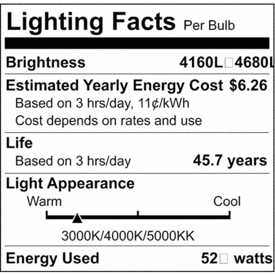 Nuvo LED 49-in 10w Vanity Fixture in White Finish CCT Selectable CCT Tunable {2}