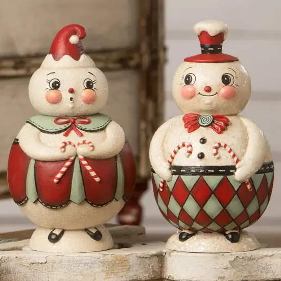 Double Cane Candice Jolly Jar 7" {4}