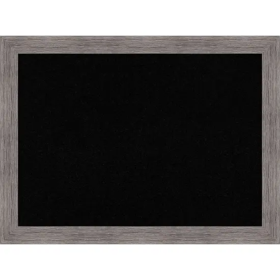 Pinstripe Plank Grey Narrow Framed Corkboard, Black Cork {1}