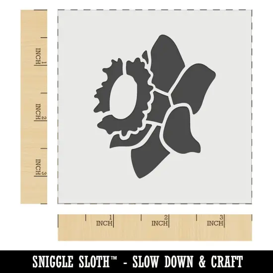 Daffodil Flower Wall Cookie DIY Craft Reusable Stencil {5}