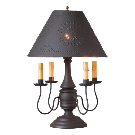 Jamestown Lamp in Hartford Black with Shade {1}