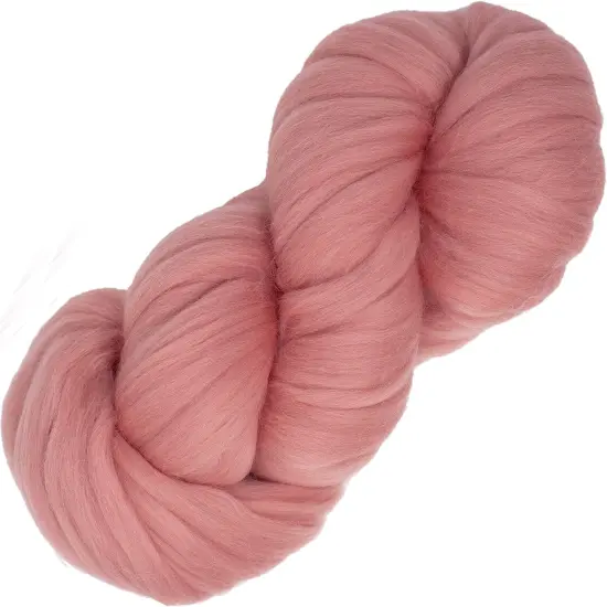 LEARN TO SPIN YARN - Beginner's Spinning Kit with Drop Spindle and Merino Pencil Roving. Choose your color. Flamingo {2}