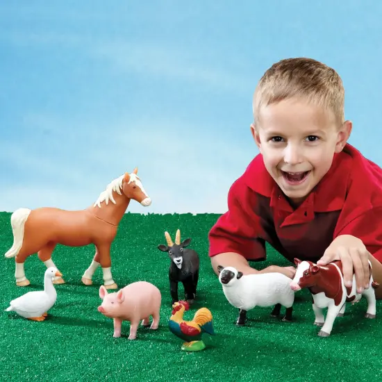 Learning Resources Jumbo Animals Including Pets, Jungle Animals, Farm Animals and Ocean Animals - 24 Pieces {6}