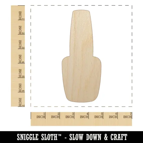 Cute Nail Polish Unfinished Wood Shape Piece Cutout for DIY Craft Projects {1}