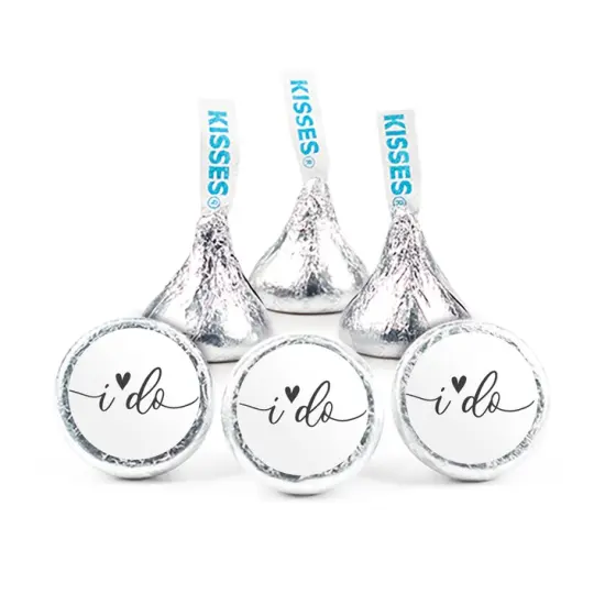 I Do Wedding Stickers for Hershey Kisses - (3 Sheets of 3/4" Labels) - By Just Candy {1}