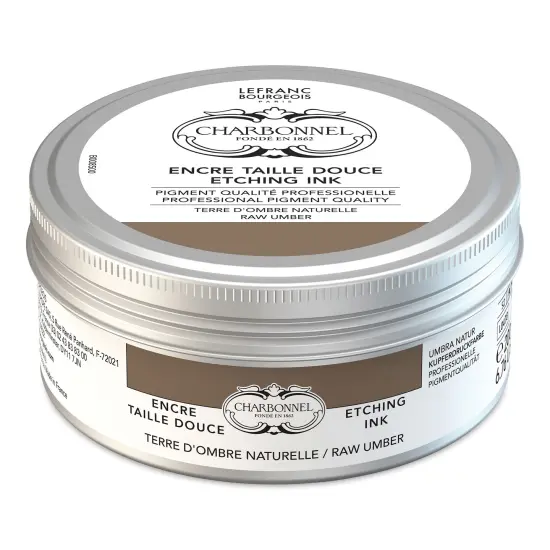 Charbonnel Etching Ink - Raw Umber, 200 ml {1}