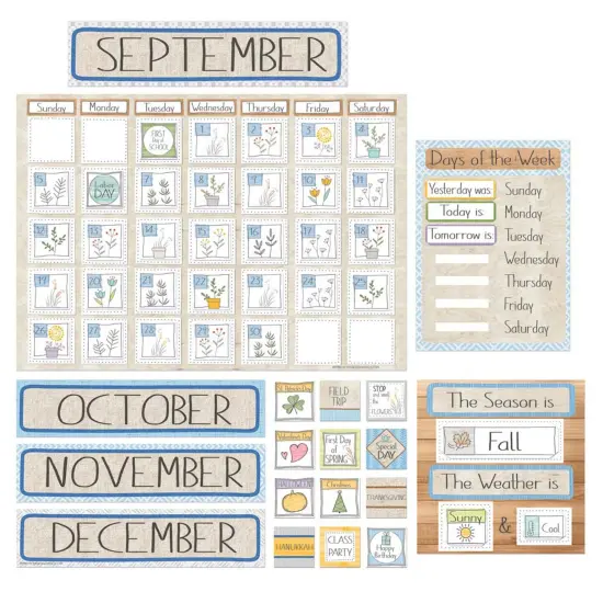 A Close-Knit Class Calendar Set Bulletin Board Set {1}