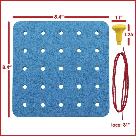 Geo Giant Peg Board, Pegs, and Lacing Set {6}
