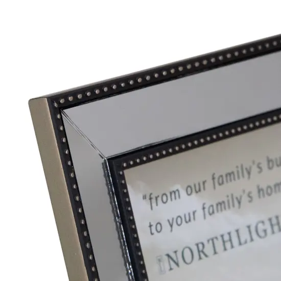 Northlight Mirrored Rectangular Picture Frame for 8" x 10" Photo - 12" - Black and Silver {5}