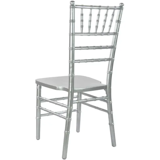 Emma and Oliver Wood Chiavari Chair Silver {3}