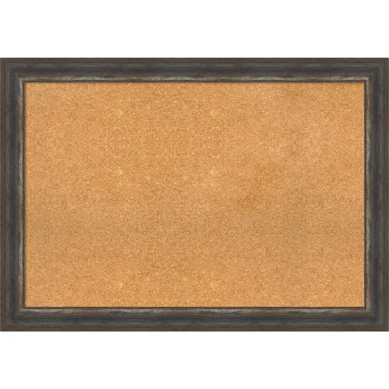 Alta Framed Corkboard, Natural Cork Alta Rustic Char {1}