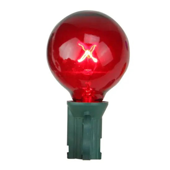 Northlight Transparent G40 Globe Christmas Replacement Bulbs - MultiColor - 4ct {5}