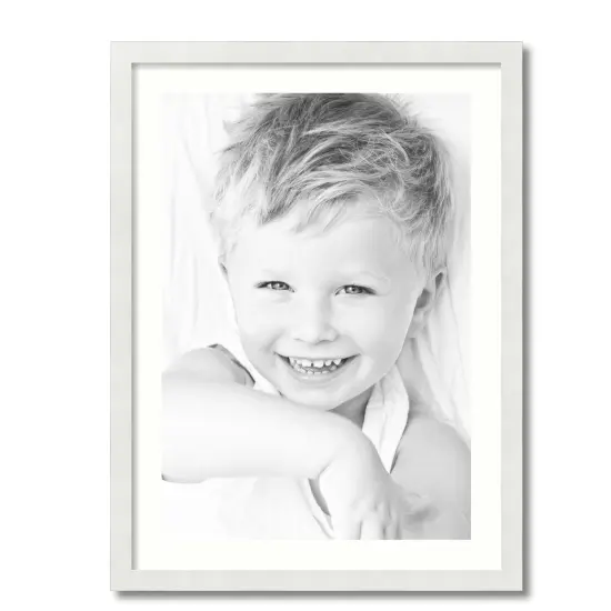 ArtToFrames 22x30" Matted Picture Frame with 18x26" Single Mat Photo Opening Framed in 1.25" White and 2" Mat (FWM-3966-22x30) {4}
