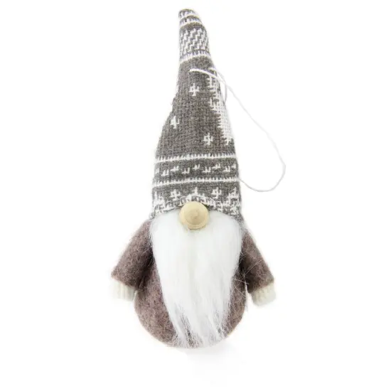 Northlight Santa Gnome Christmas Ornaments - 4.5" - Red and Brown - Set of 3 {3}