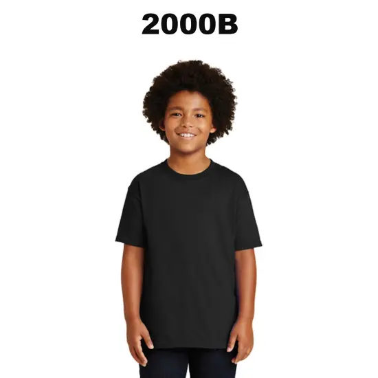 Gildan&reg; Youth Ultra Cotton Short Sleeve Crew-Neck T-Shirt Light blue {3}