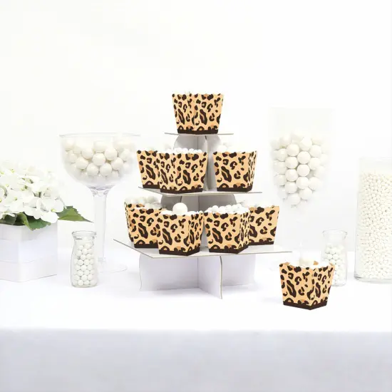 Big Dot of Happiness Leopard Print - Party Mini Favor Boxes - Cheetah Party Treat Candy Boxes - Set of 12 {3}