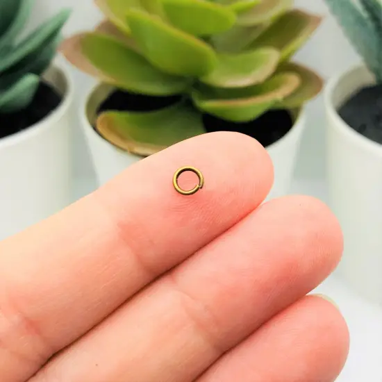 100, 500 or 1,000 Pieces: 4 mm Bronze Open Jump Rings, 21g {3}