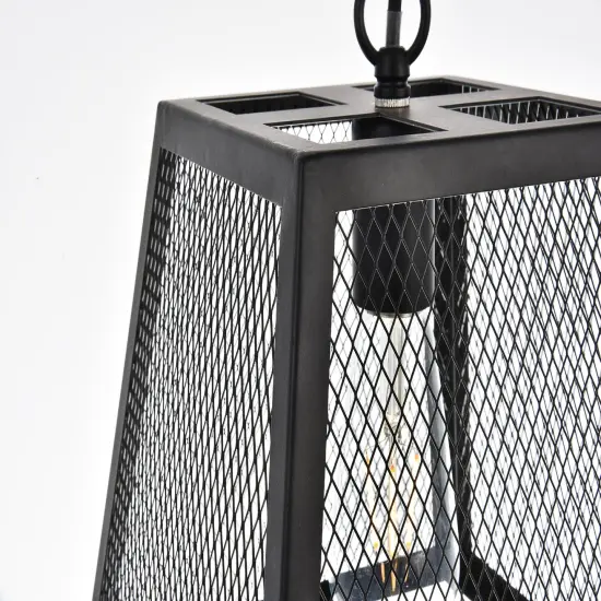 Talon Collection Pendant D9.8 H10.4 Lt:1 Matte Black Finish {4}