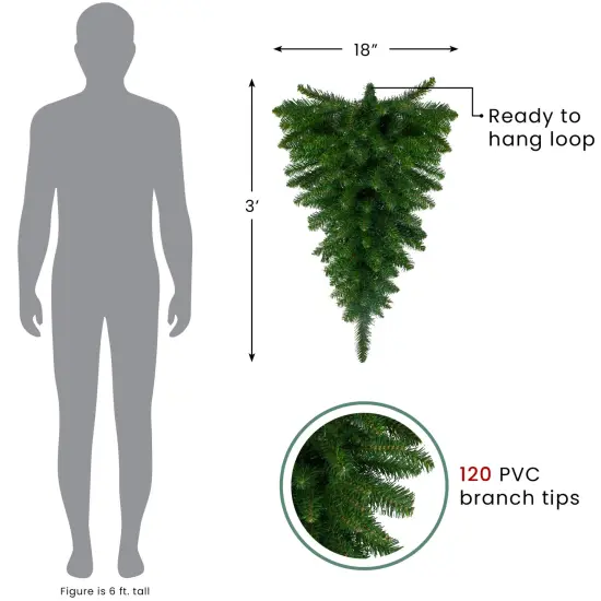 Northlight Buffalo Fir Artificial Christmas Teardrop Swag - 36" - Unlit Green {5}