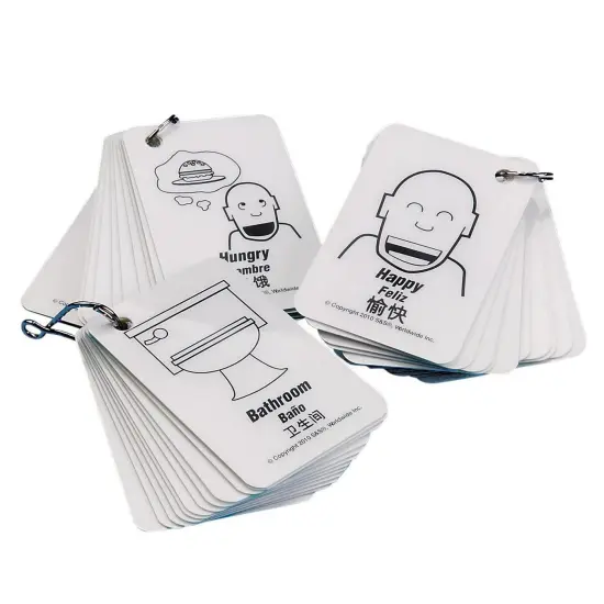 Multilingual Communication Cards (Set of 3) {1}