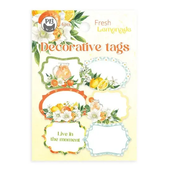 Fresh Lemonade Double-Sided Cardstock Tags 6/Pkg-#04 {1}