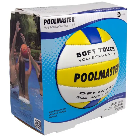 Swim Central 8" Blue and Yellow Sports Ball Soft Touch Volleyball Swimming Pool Accessory {3}